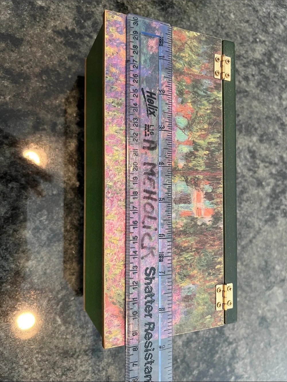 Floral Landscape Decorative Keepsake Box/tea box